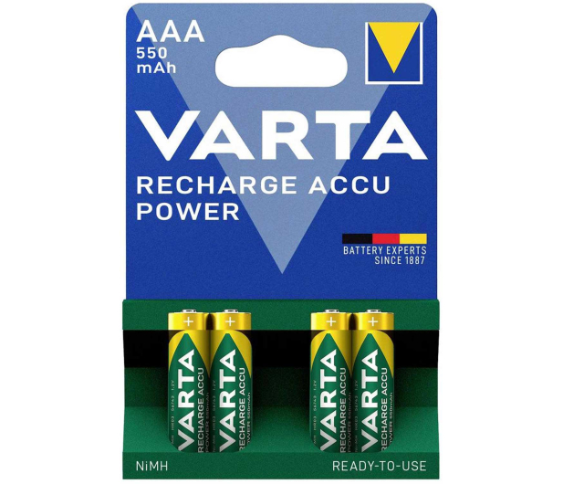 Varta Recharge Accu Power AAA 550mAh (4 szt.) - 1456589 - zdjęcie